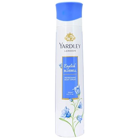 Yardley London English Bluebell Refreshing Body Spray, 150ml