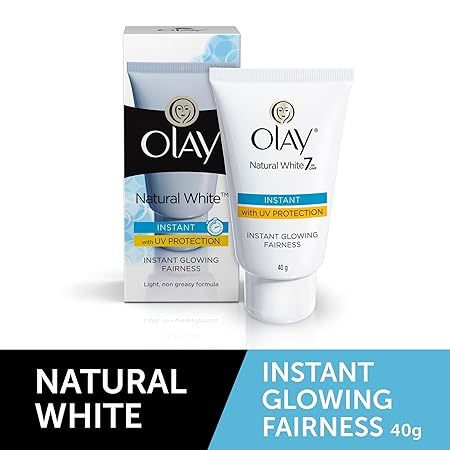 Olay Natural White Light Instant Glowing Fairness Cream, 40g