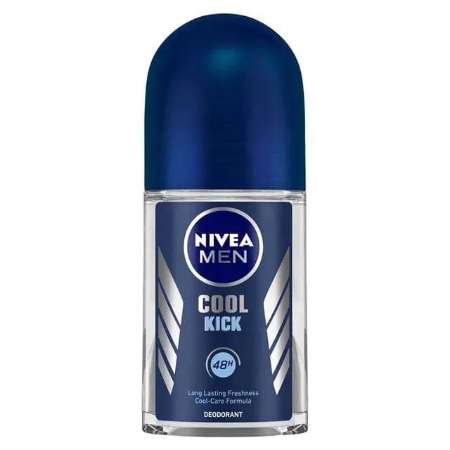 NIVEA Men Roll-On Deodorant, Cool Kick, 50ml