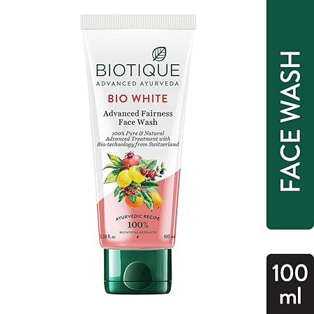 Biotique Bio White Advanced Fairness Face Wash, 100ml