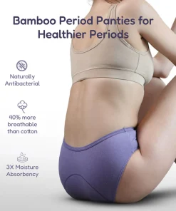 Lavos Women's Organic Cotton, Bamboo Periods Panty