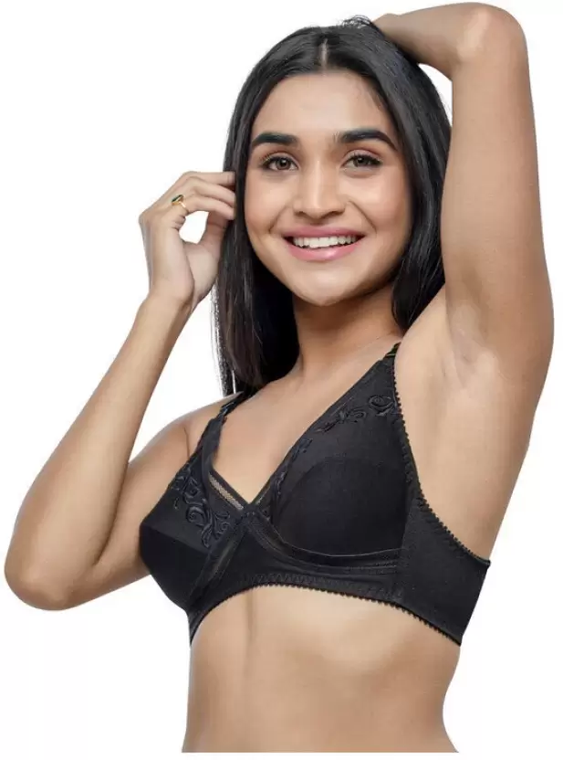 Lovable Cotton Non Padded Non Wired Full Coverage Bra in Skin Color-  L-0196-42D - Roopsons