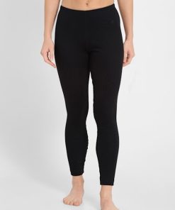 Women's Super Combed Cotton Rich Thermal Leggings with Stay Warm Technology - Black