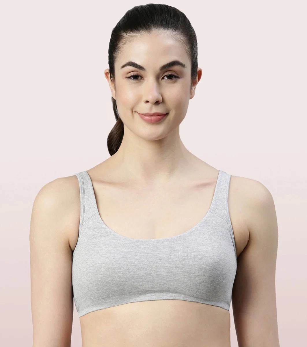 Enamor Low Impact Cotton Bra For Women | SB06