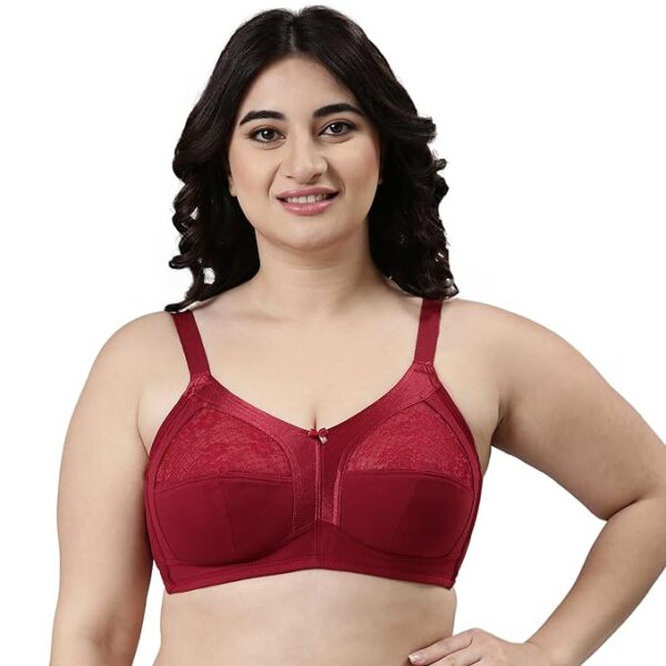 Enamor FB06 Full Support Classic Lace Lift Bra - Roopsons