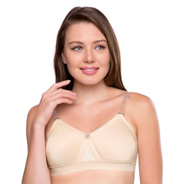 Lovable Cotton Non Padded Non Wired Full Coverage Bra in White Color- L0296  -38B - Roopsons