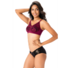 PRETTYSECRETS Lace Perfect Coverage Bra – Wine - Image 2