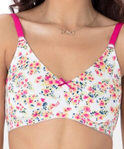 Alternative view of PrettySecrets Cotton Full Cover Wireless Bra | B0001-IVORY-FLORAL
