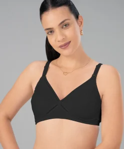 Lovable White Non Padded Non Wired Full Coverage Bra L0296-Black