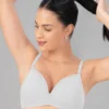 Lovable White Lightly Padded Non Wired Full Coverage T-Shirt Bra CONFI-41-White