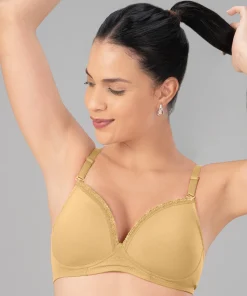 Lovable Skin Lightly Padded Non Wired Full Coverage T-Shirt Bra CONFI-41-Skin