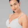 Lovable White Lightly Padded Non Wired Full Coverage T-Shirt Bra CONFI-41-White - Image 4