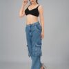 Lovable Women Cotton Lightly-Padded Seamless Wire-Free with Adjustable Straps U-Neck Full Coverage T-Shirt Bra - ADL-13 black - Image 6