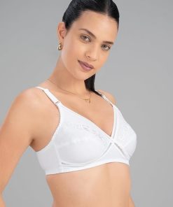Alternative view of Lovable White Non Padded Non Wired Full Coverage Bra L0296-White