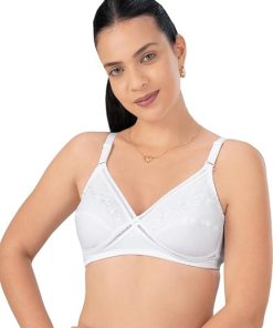 Lovable White Non Padded Non Wired Full Coverage Bra L0296-White