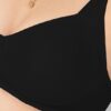 Lovable Women Cotton Lightly-Padded Seamless Wire-Free with Adjustable Straps U-Neck Full Coverage T-Shirt Bra - ADL-13 black - Image 2