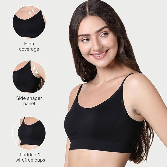 Enamor Innovations Flexi Free Ultra Smoothening Seamless Women's T-Shirt Bra - No-Pinch, Padded, Wirefree, Full Coverage - F037