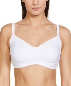 Enamor Innovations Fabcool Encircled Side Support Shaper, Non Padded, Wirefree, High Coverage, Women's Cotton Everyday Bra - A042 (Available in Plus Sizes) White