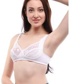 Alternative view of Lovable White Non Padded Non Wired Full Coverage Bra L0596