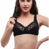 Lovable Black Non Padded Non Wired Full Coverage Bra L0596-Black