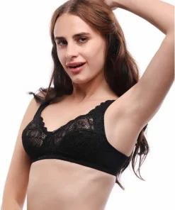 Alternative view of Lovable Black Non Padded Non Wired Full Coverage Bra L0596-Black