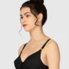 Lovable White Non Padded Non Wired Full Coverage Bra L-1797-BLACK - Image 3