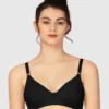 Lovable White Non Padded Non Wired Full Coverage Bra L-1797-BLACK