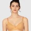 Lovable White Non Padded Non Wired Full Coverage Bra L-1797-SKIN