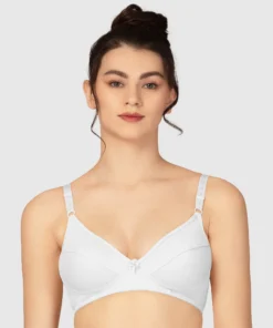 Lovable White Non Padded Non Wired Full Coverage Bra L-1797-WHITE